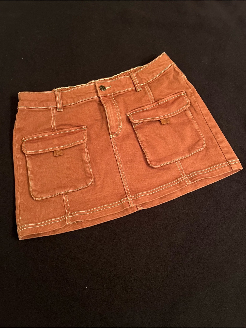 Wild Fable brown pocket skirt size medium